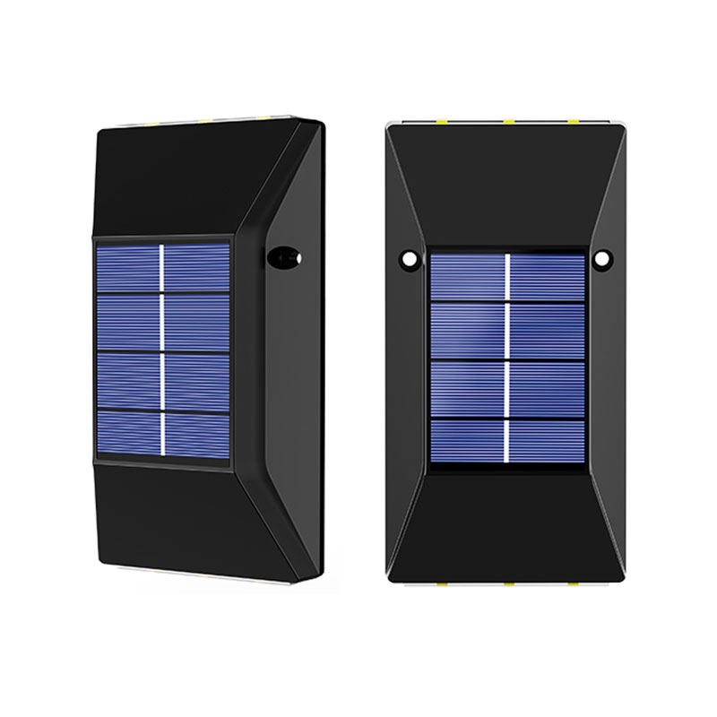 Solar bidirectional wall lamp